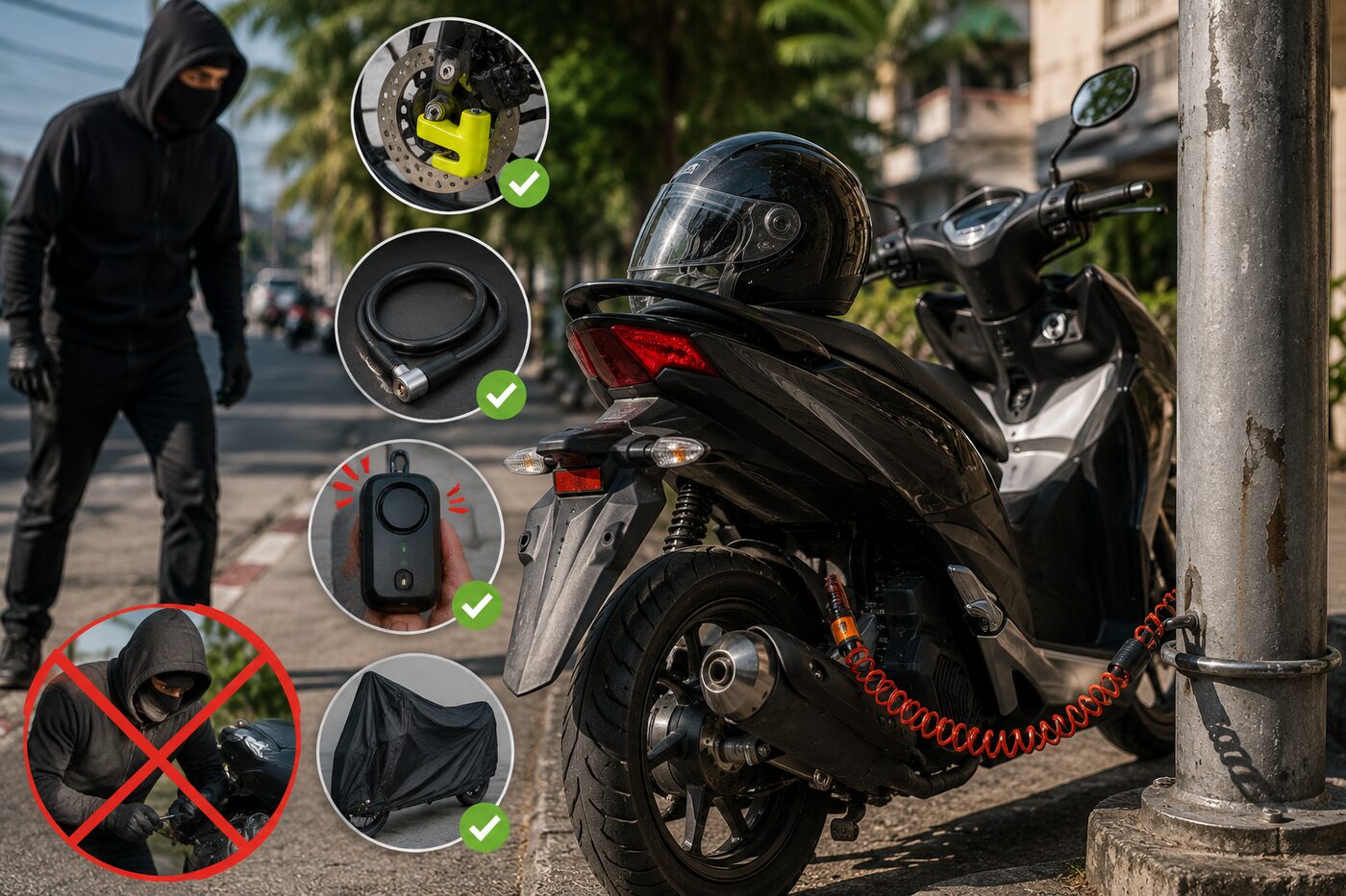 How to avoid motorcycle theft
