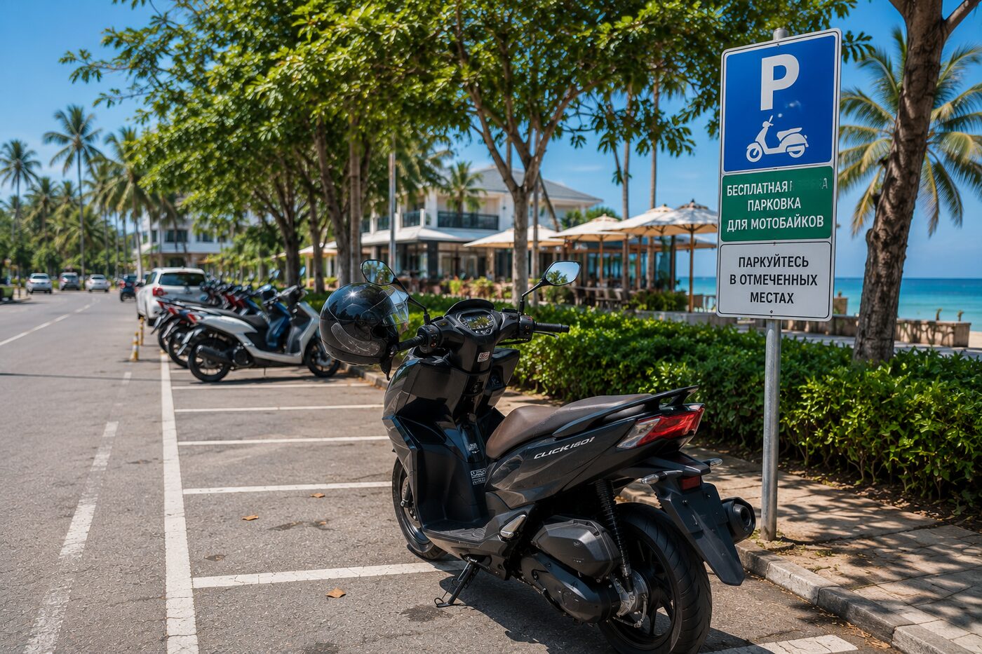 Where to Park a Motorbike in Phuket: Parking Features, Free Parking Areas, and Important Tips